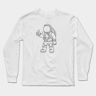 Spaceman Thumbs Up Long Sleeve T-Shirt